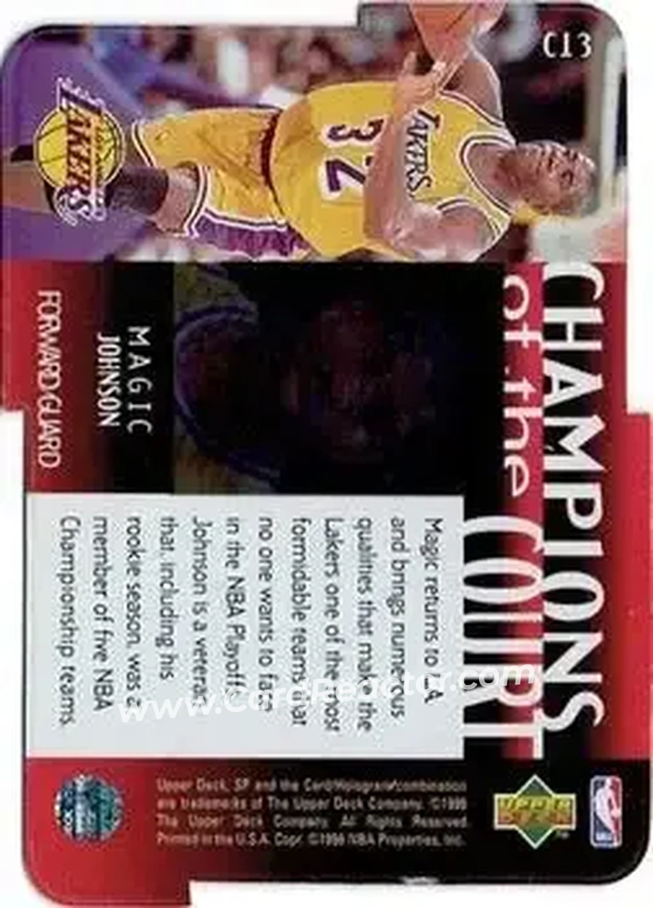 Back of Magic Johnson