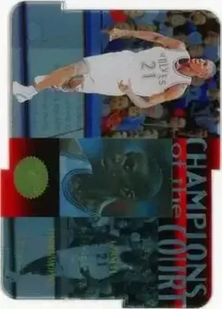 1995-96 SP Championship #C16 Champions of the Court Die Cut Kevin Garnett