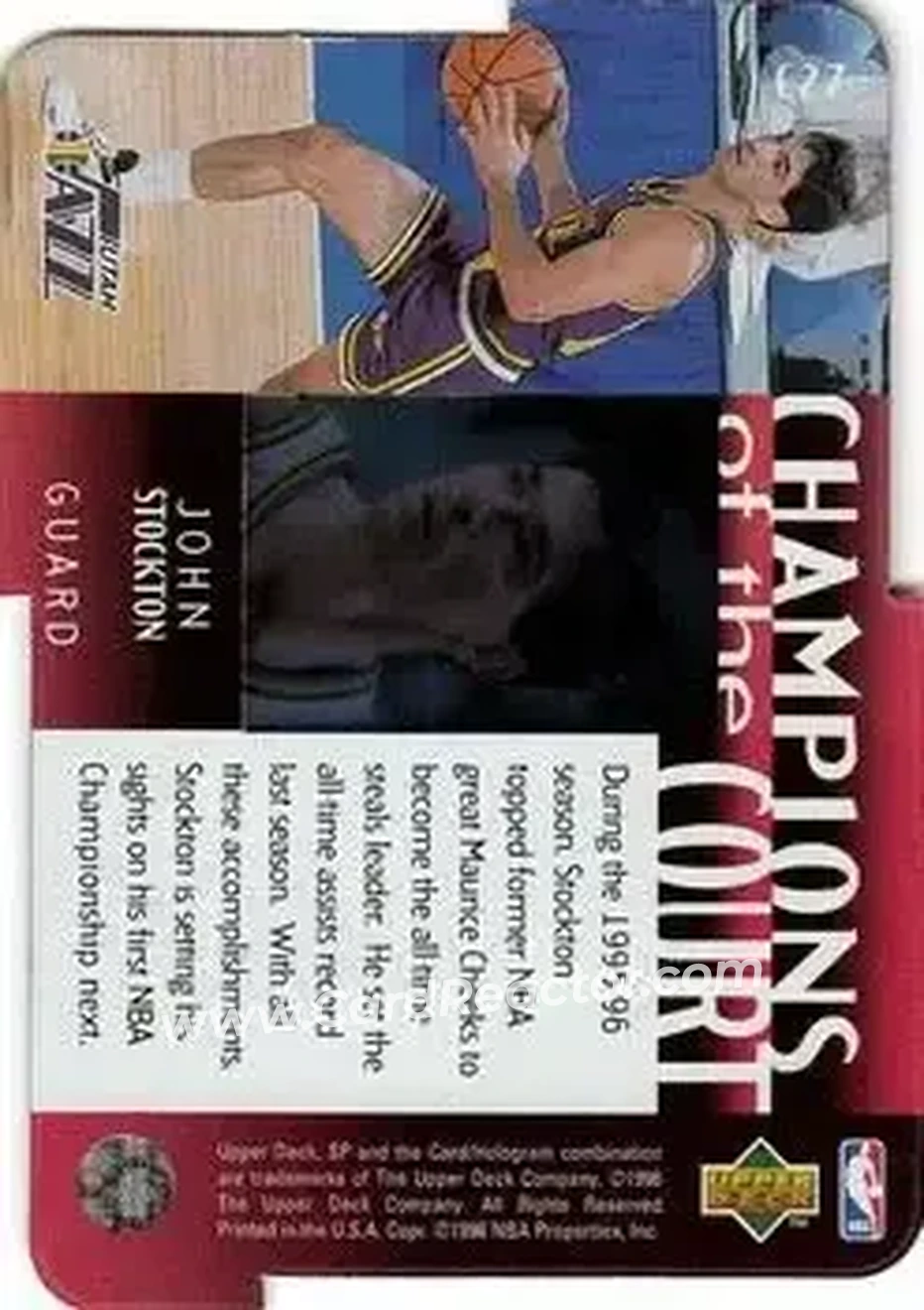 Back of John Stockton