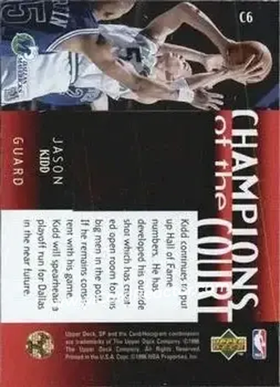 Back of Jason Kidd