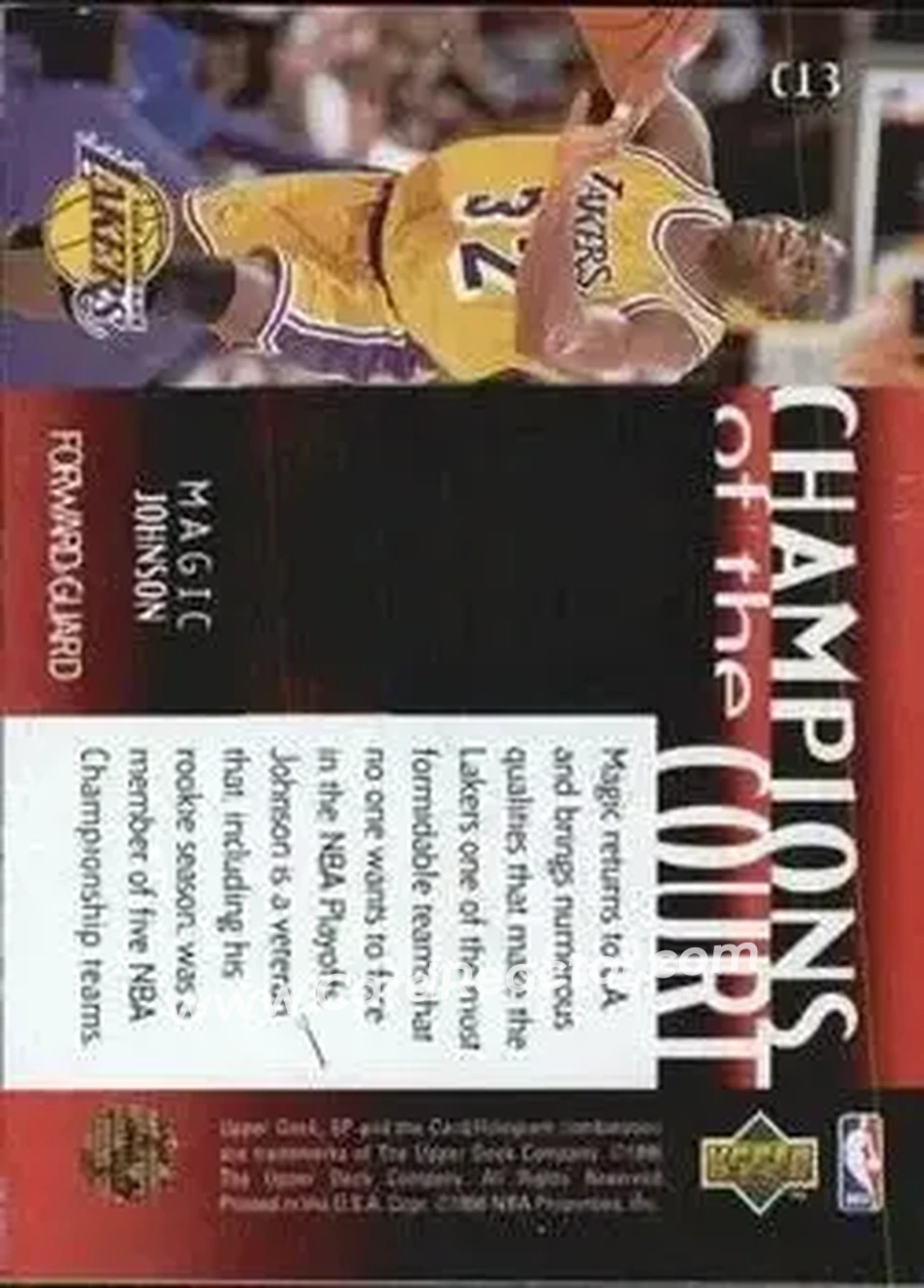 Back of Magic Johnson