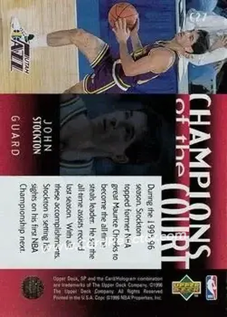 Back of John Stockton