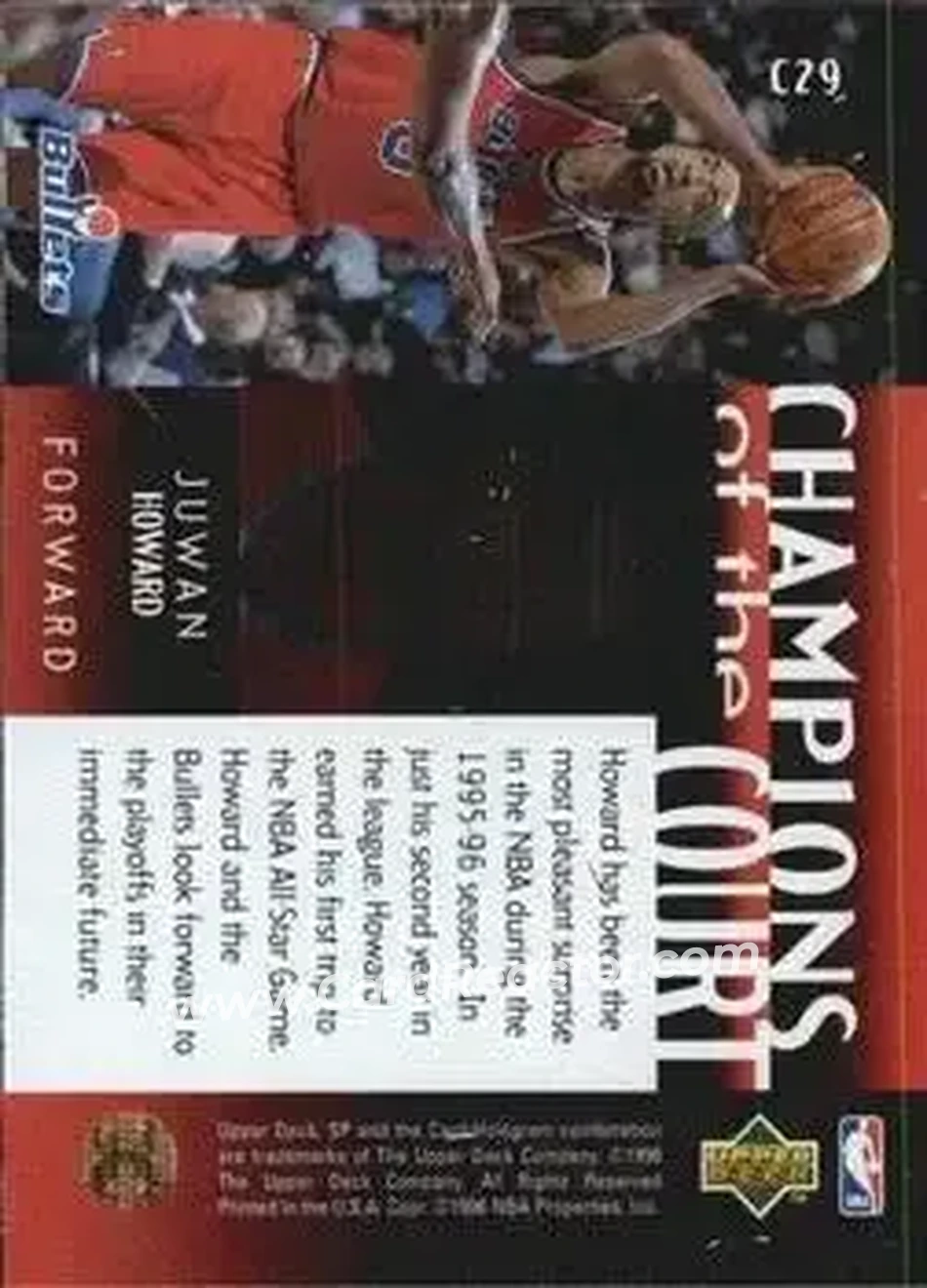 Back of Juwan Howard
