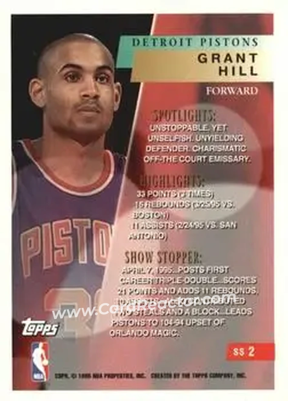 Back of Grant Hill