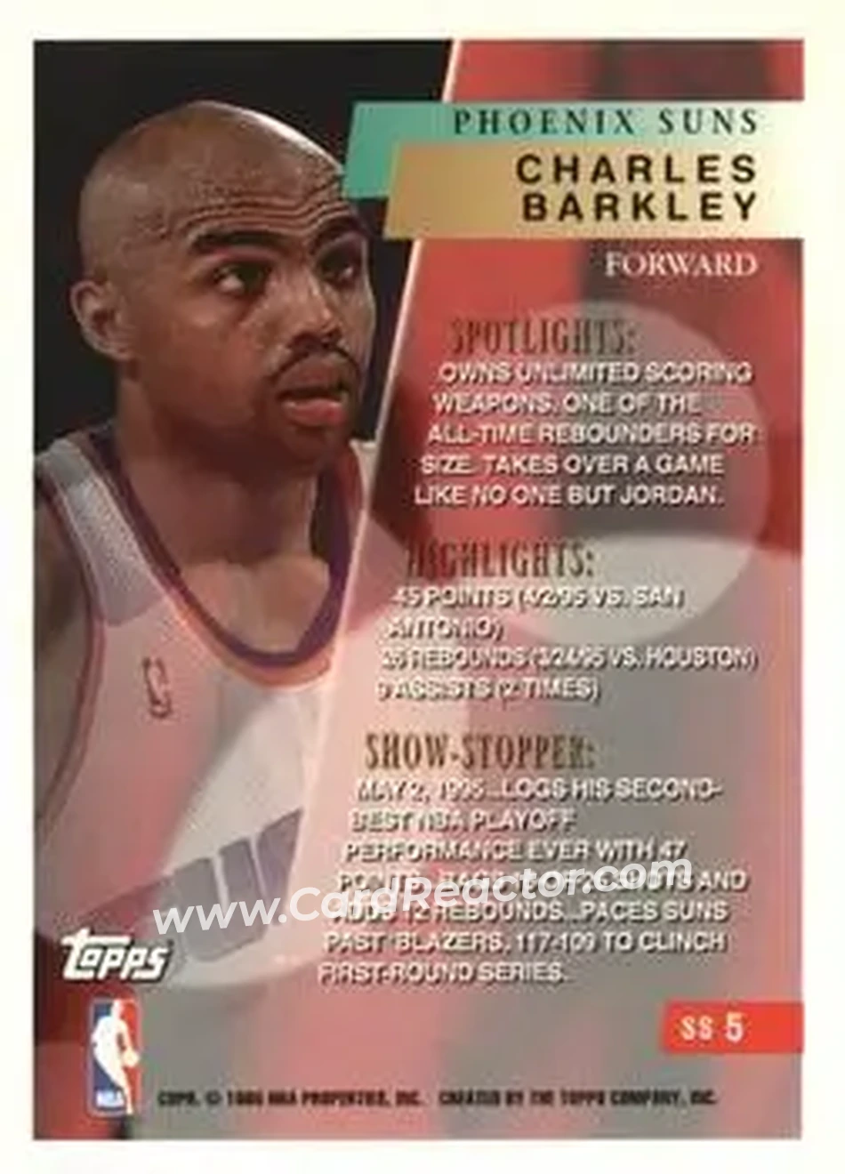 Back of Charles Barkley