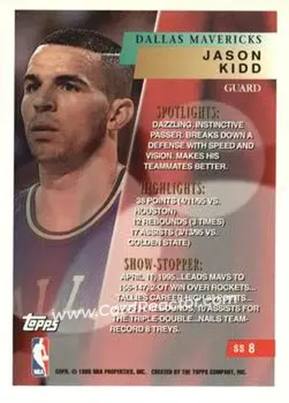 Back of Jason Kidd