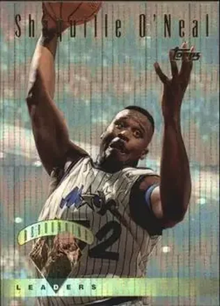1995-96 Topps #13 Power Boosters Shaquille O'Neal