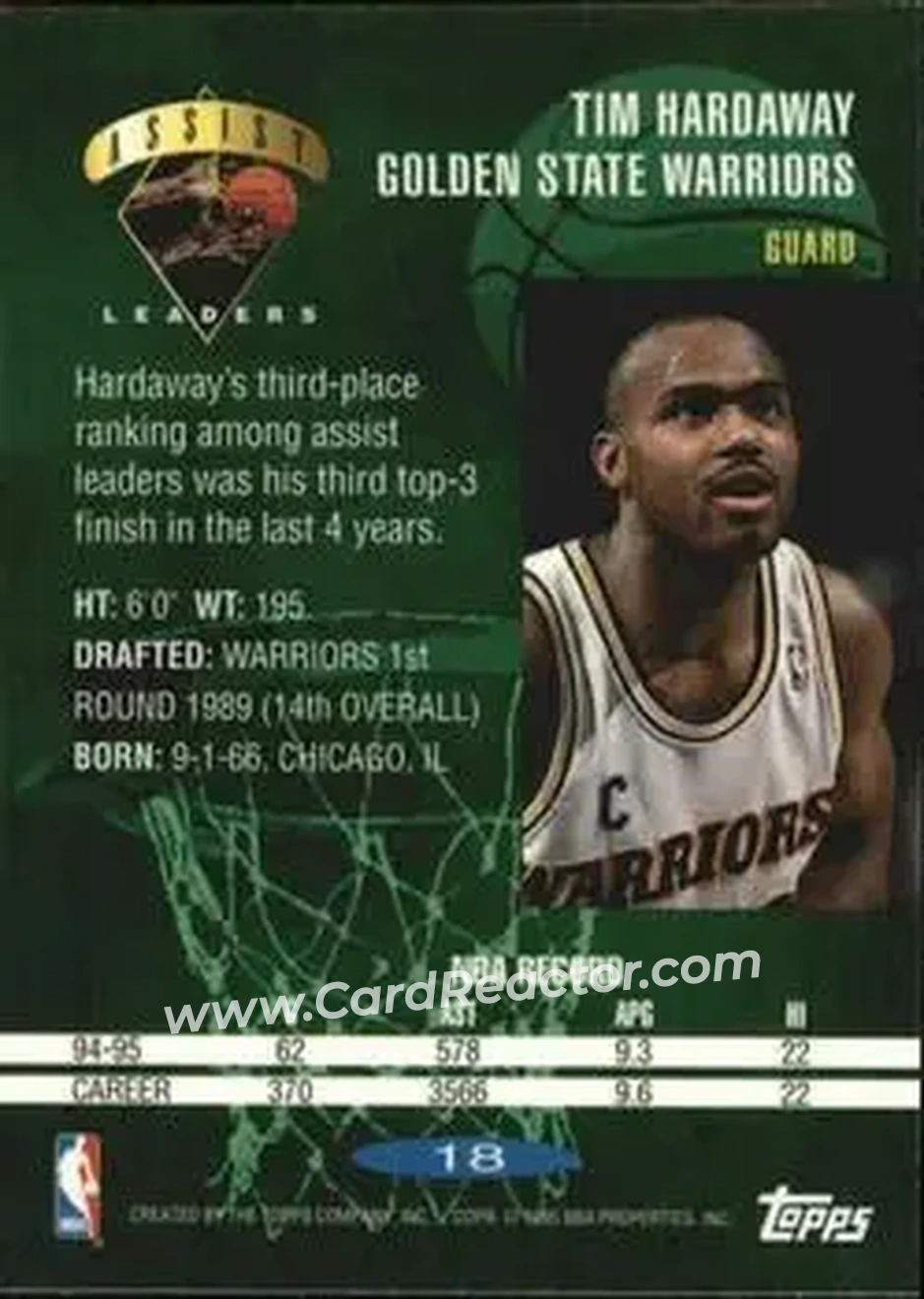 Back of Tim Hardaway