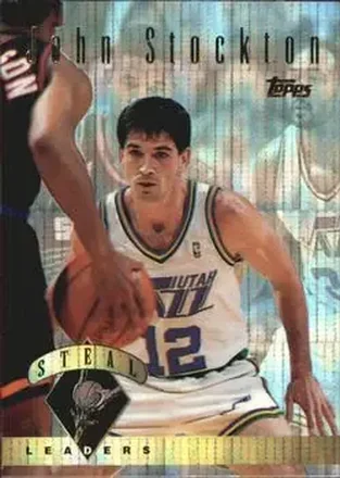 1995-96 Topps #24 Power Boosters John Stockton