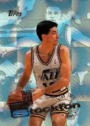 1995-96 Topps #284 Power Boosters John Stockton