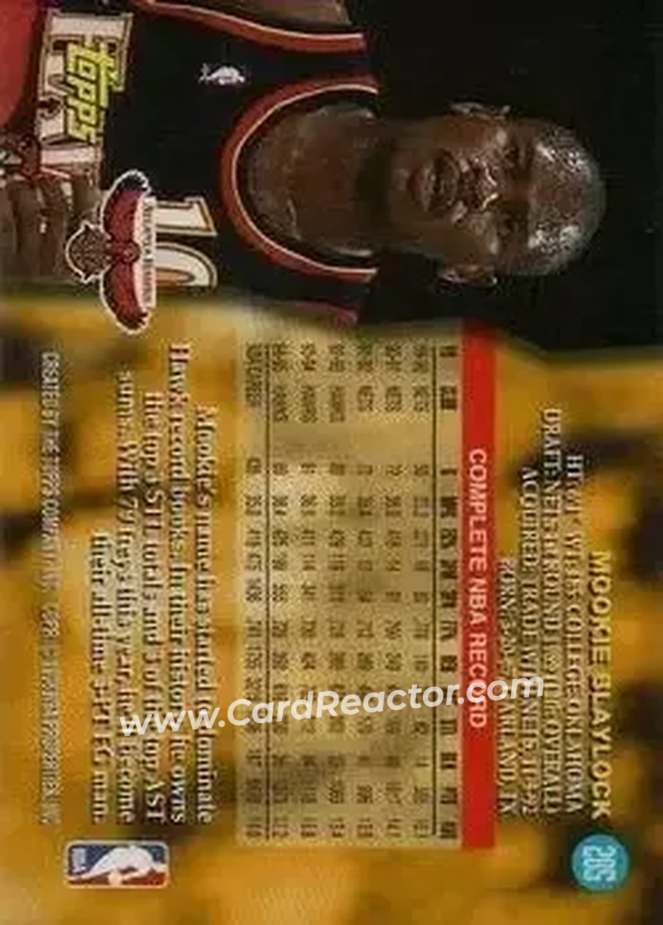 Back of Mookie Blaylock