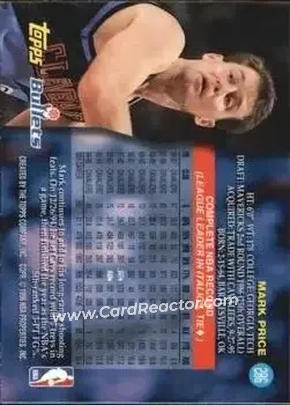 Back of Mark Price