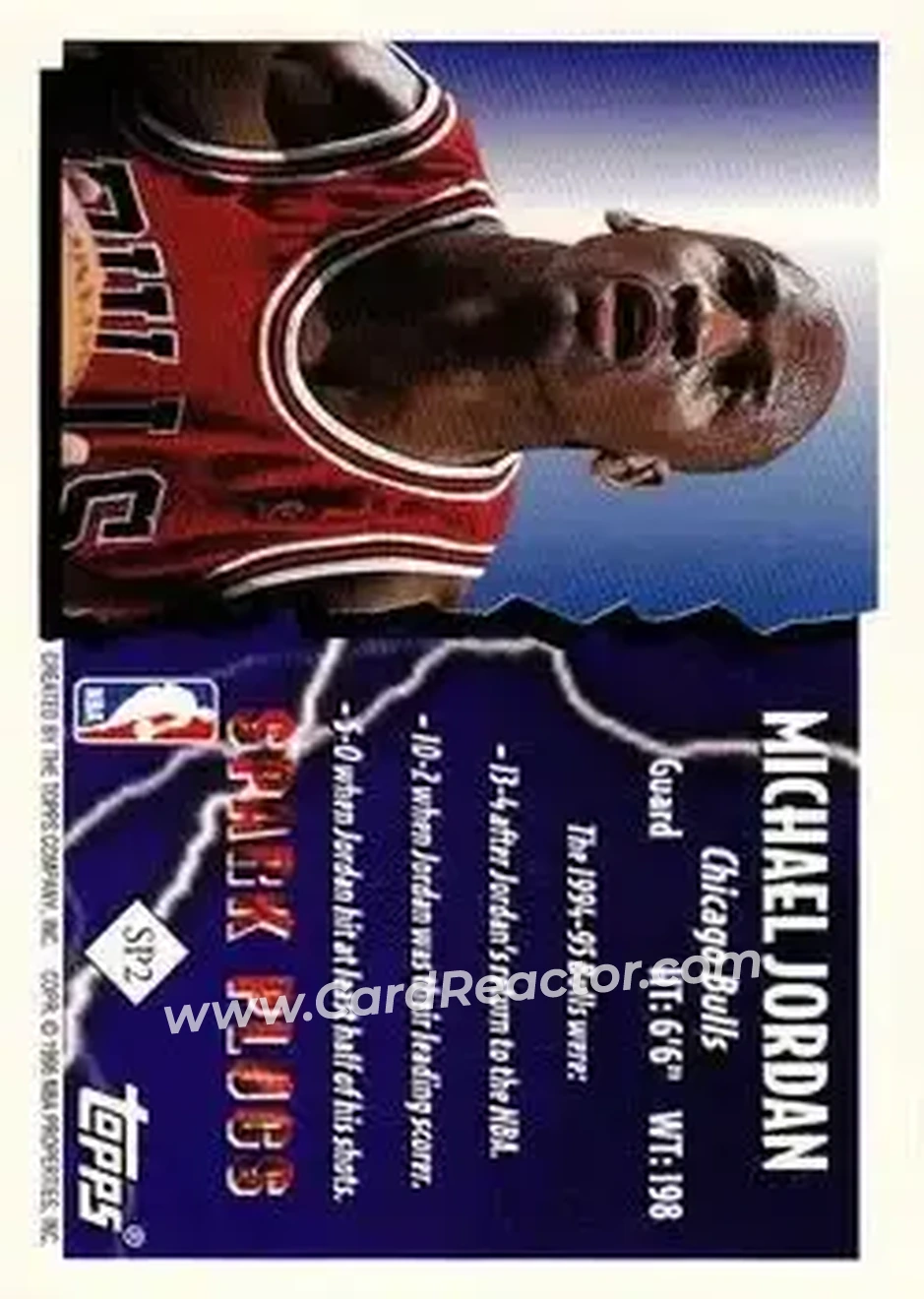 Back of Michael Jordan