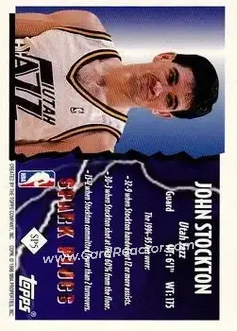 Back of John Stockton