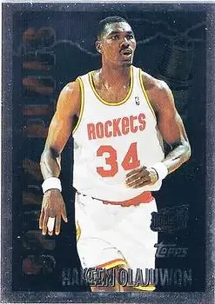 1995-96 Topps #SP7 Spark Plugs Hakeem Olajuwon