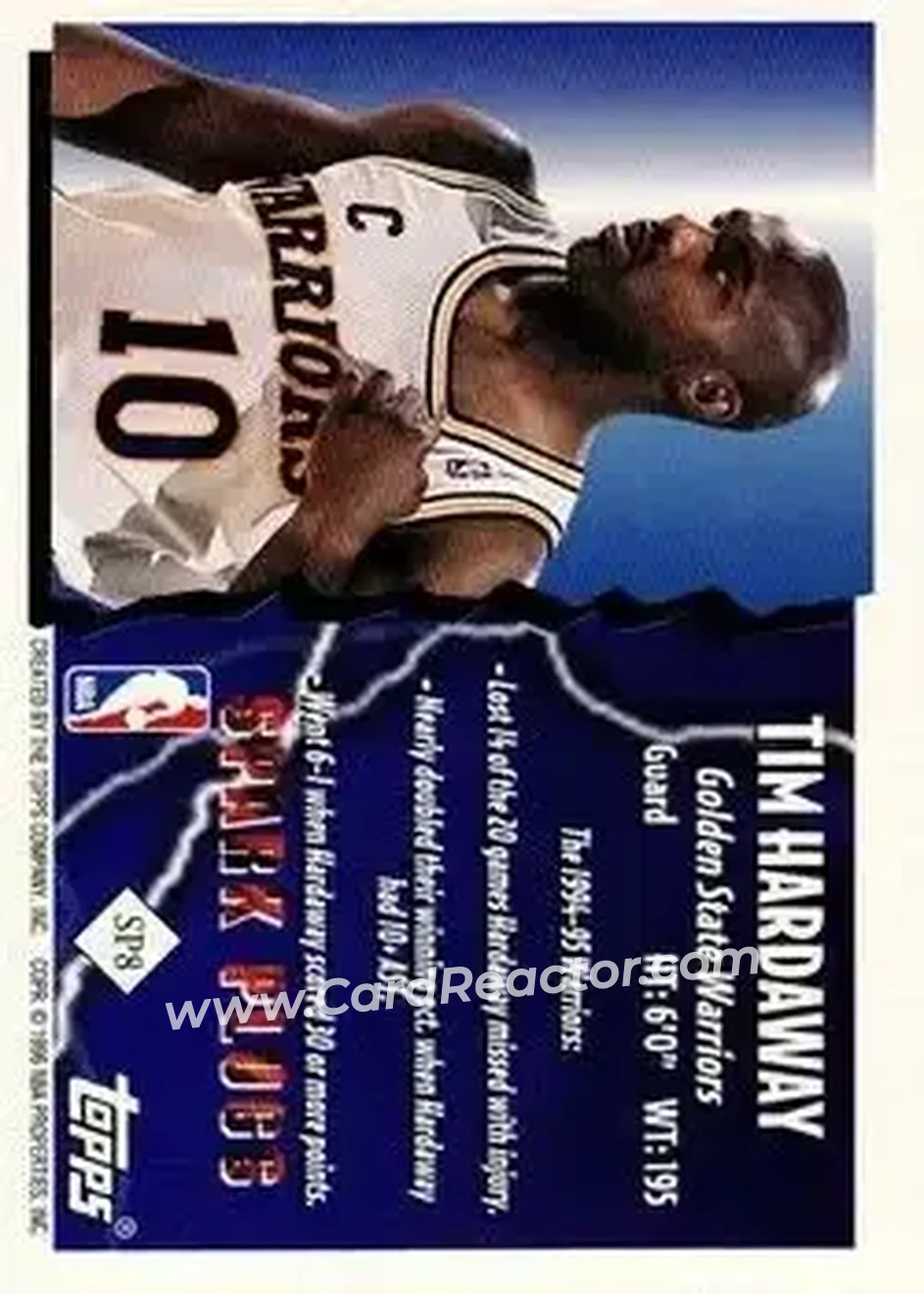 Back of Tim Hardaway