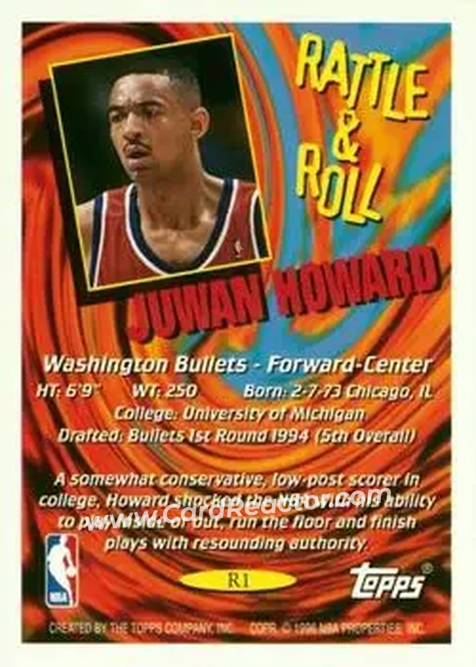 Back of Juwan Howard