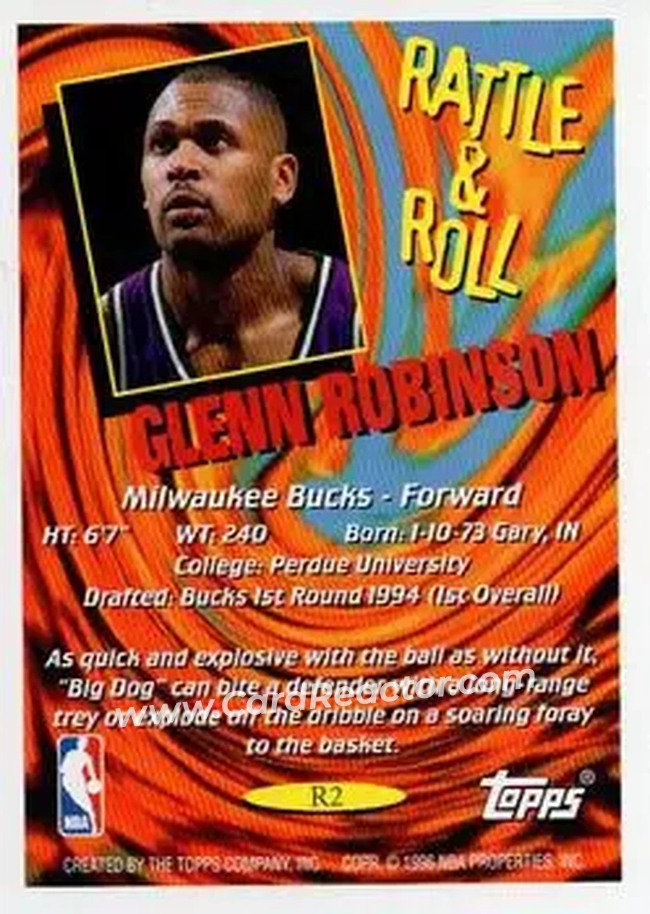 Back of Glenn Robinson