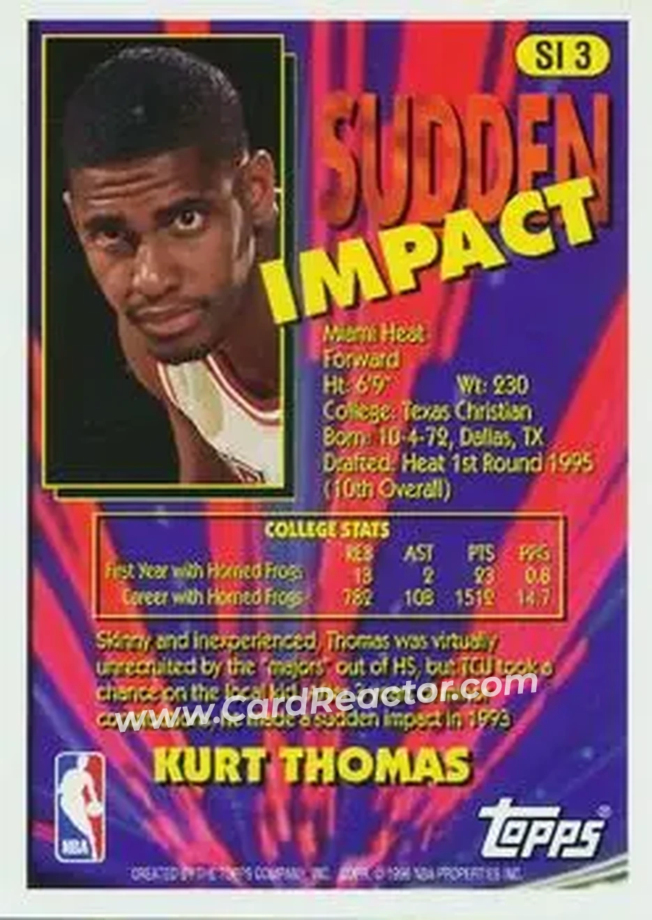 Back of Kurt Thomas
