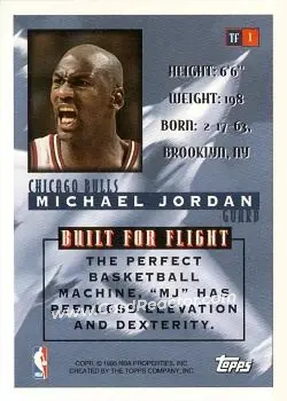 Back of Michael Jordan