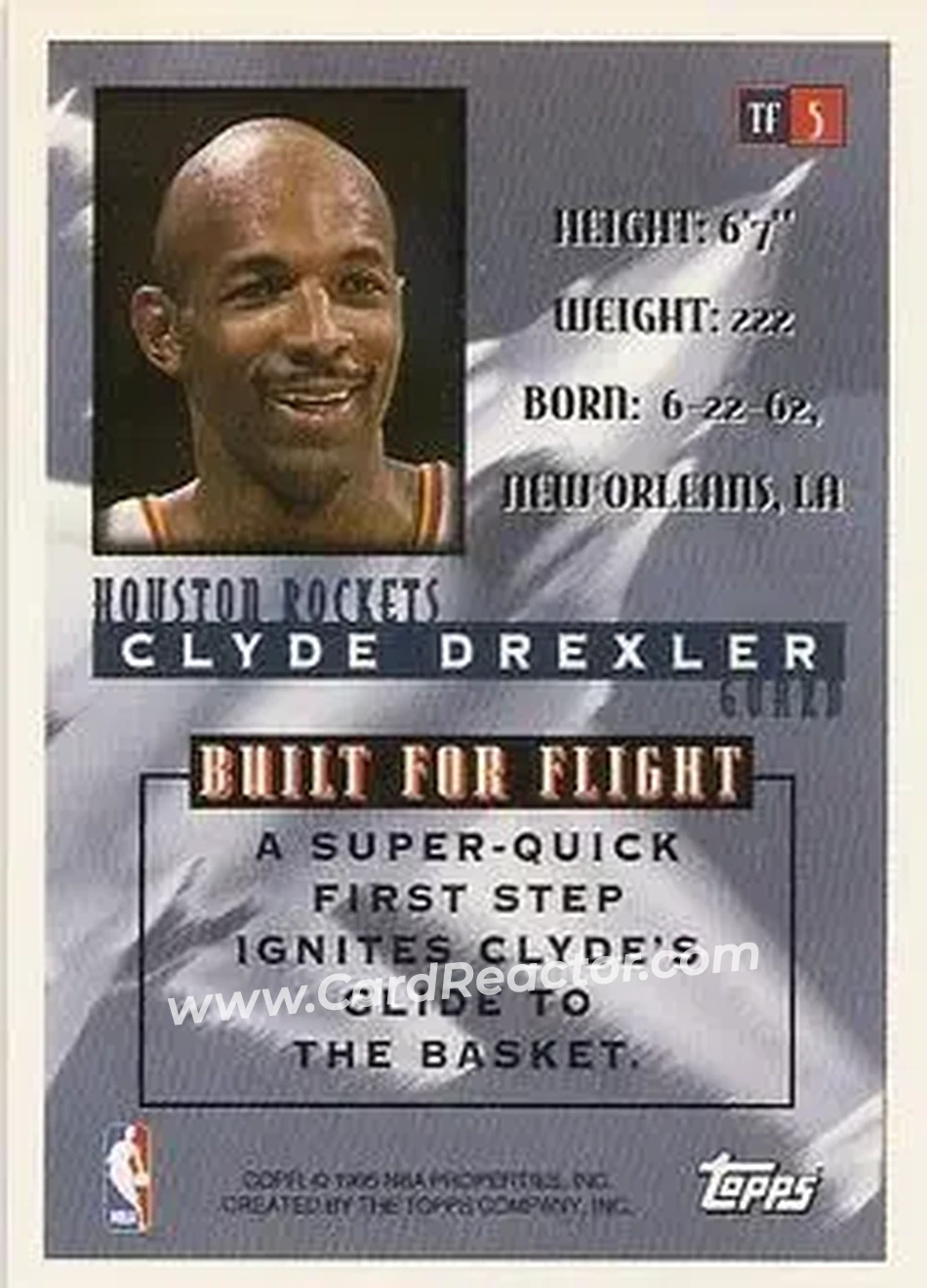 Back of Clyde Drexler