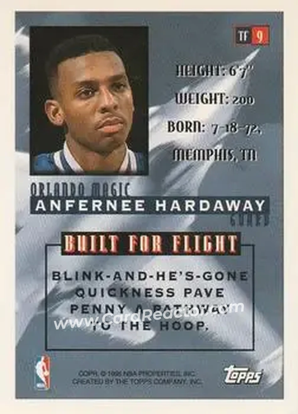 Back of Anfernee Hardaway