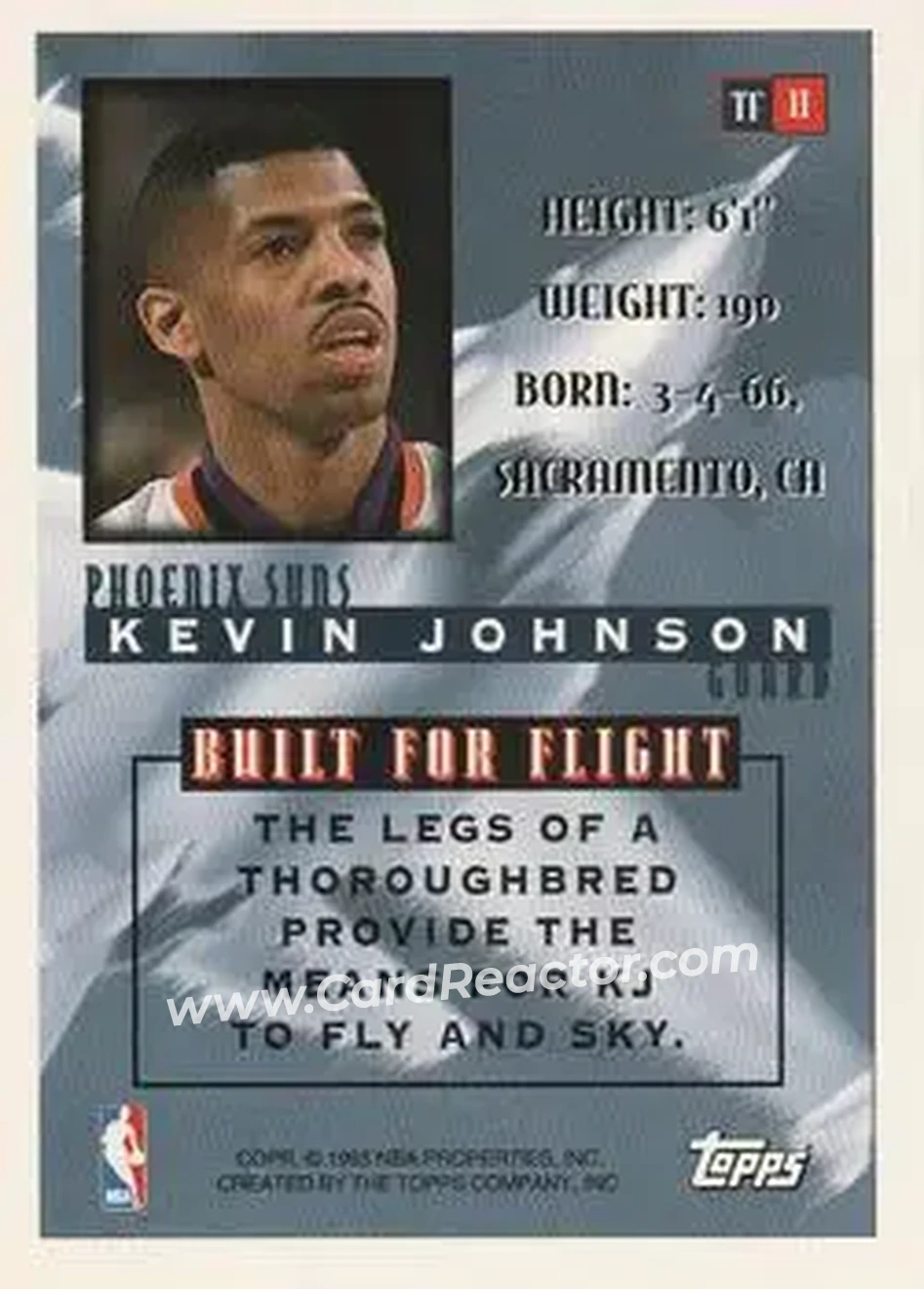 Back of Kevin Johnson