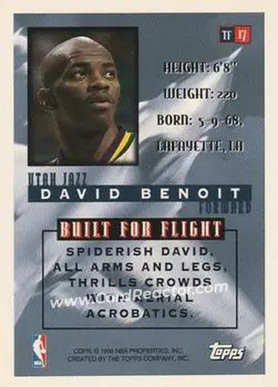 Back of David Benoit