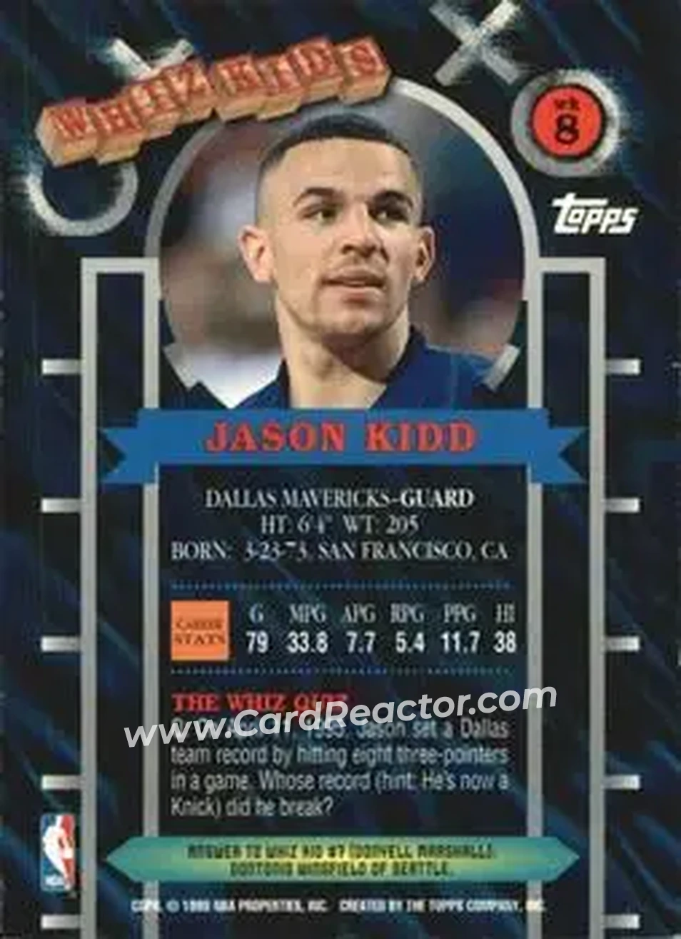 Back of Jason Kidd