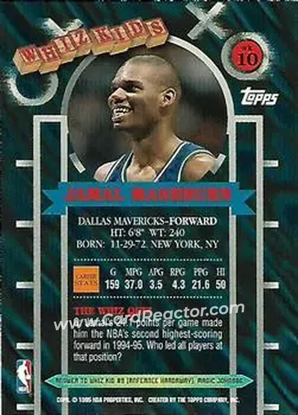 Back of Jamal Mashburn