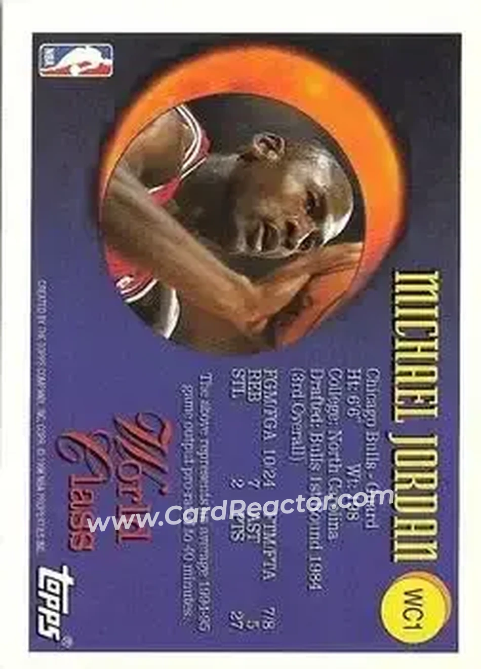 Back of Michael Jordan