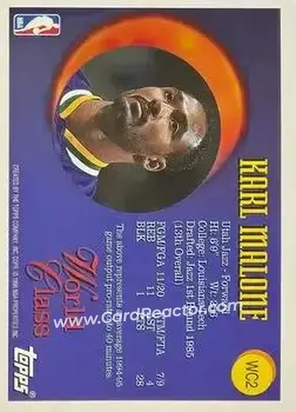 Back of Karl Malone