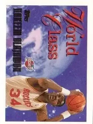 1995-96 Topps #WC5 World Class Hakeem Olajuwon
