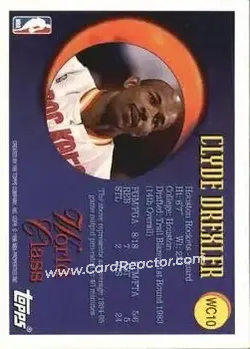Back of Clyde Drexler