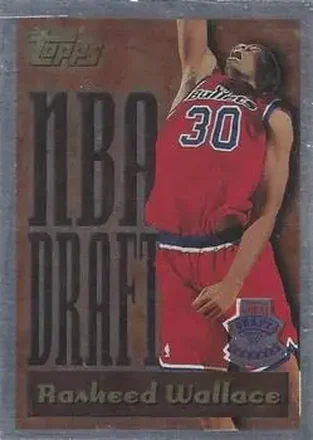 1995-96 Topps #4 NBA Draft Exchange Rasheed Wallace