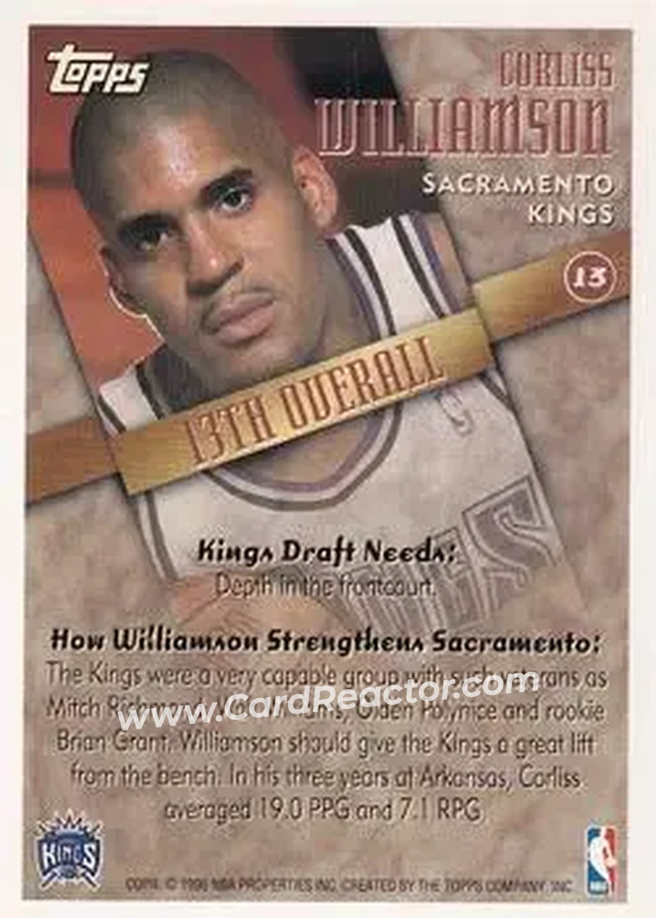 Back of Corliss Williamson