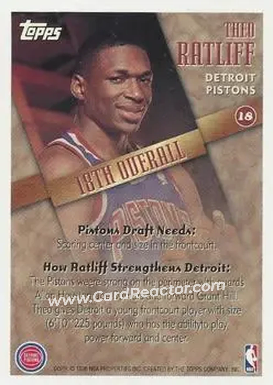 Back of Theo Ratliff