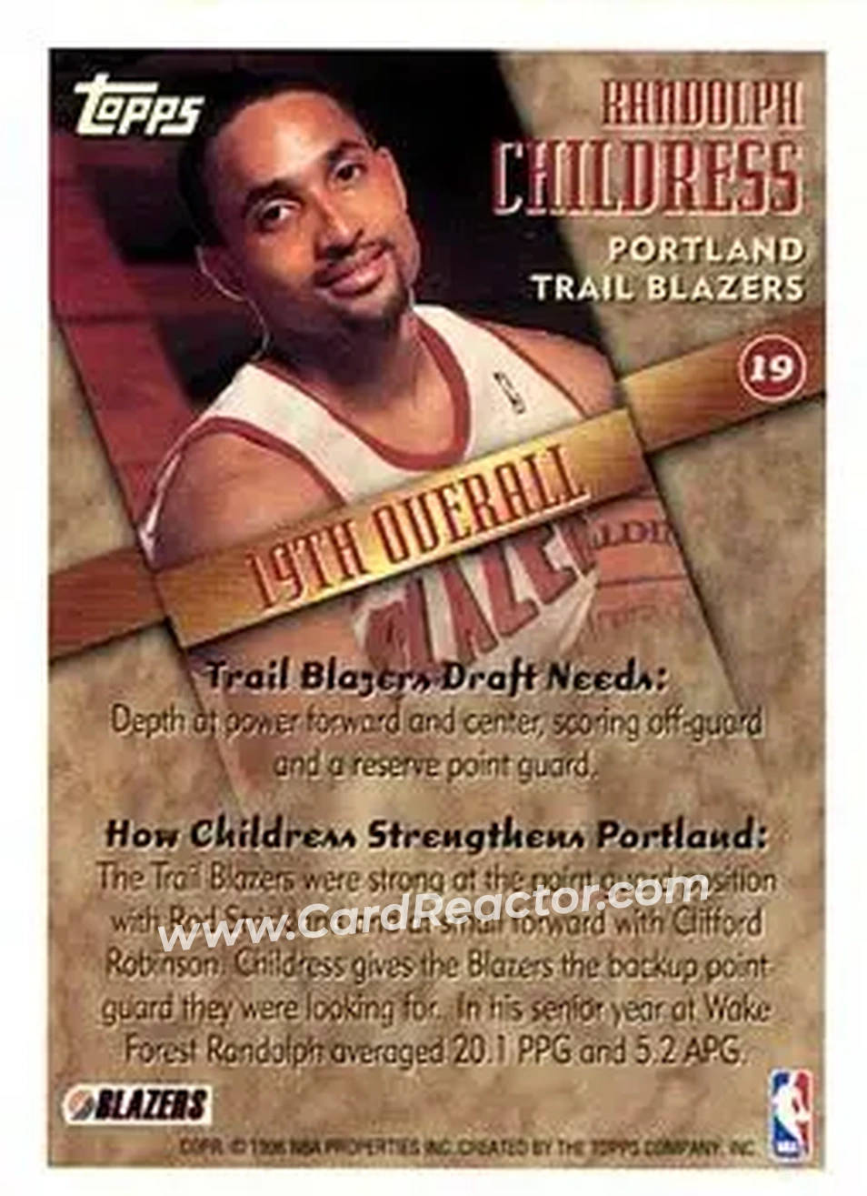 Back of Randolph Childress