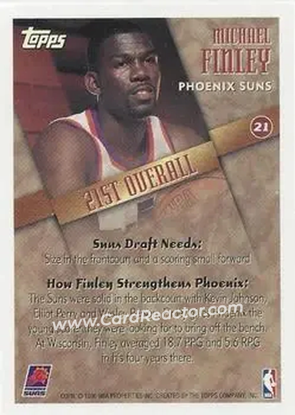 Back of Michael Finley