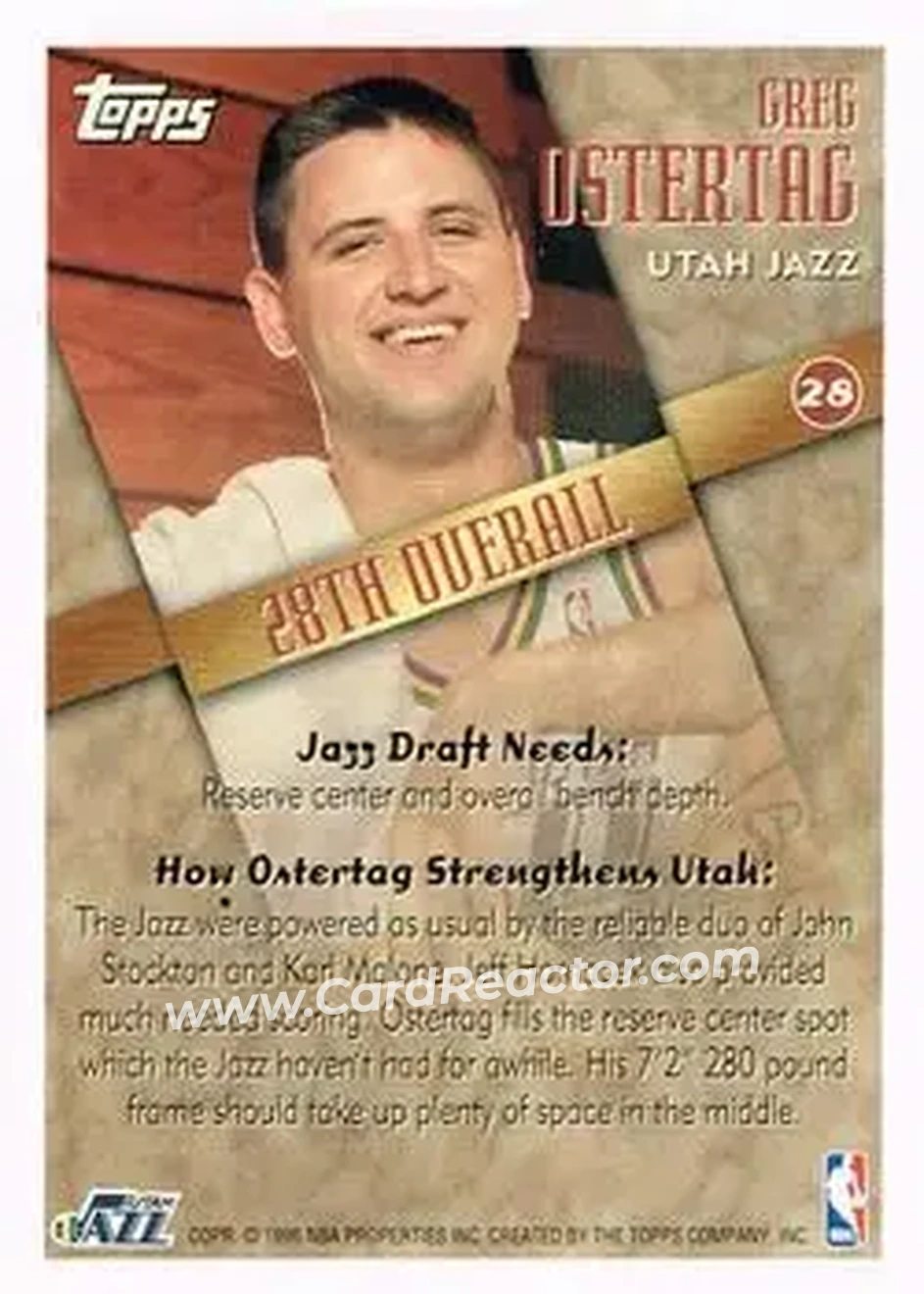 Back of Greg Ostertag