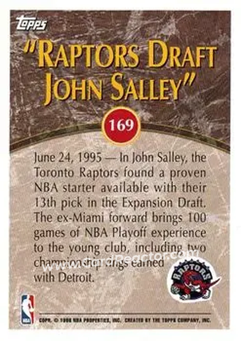 Back of John Salley