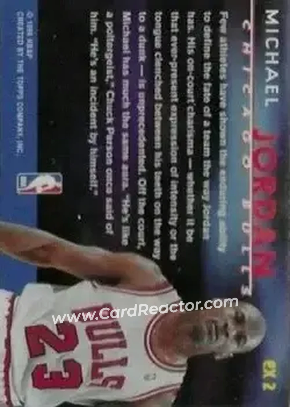 Back of Michael Jordan