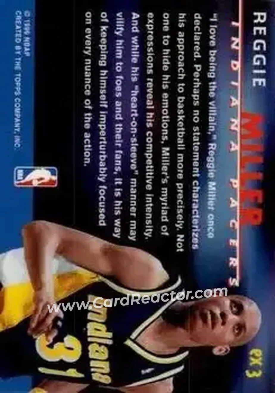 Back of Reggie Miller