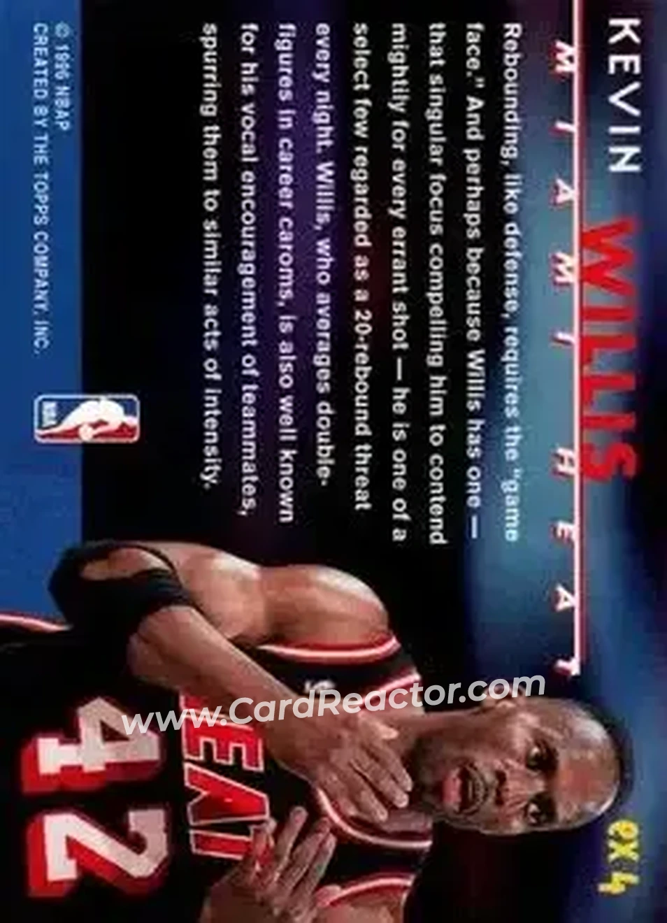 Back of Kevin Willis