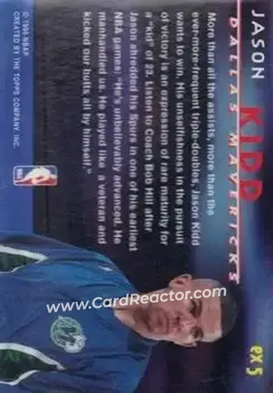 Back of Jason Kidd
