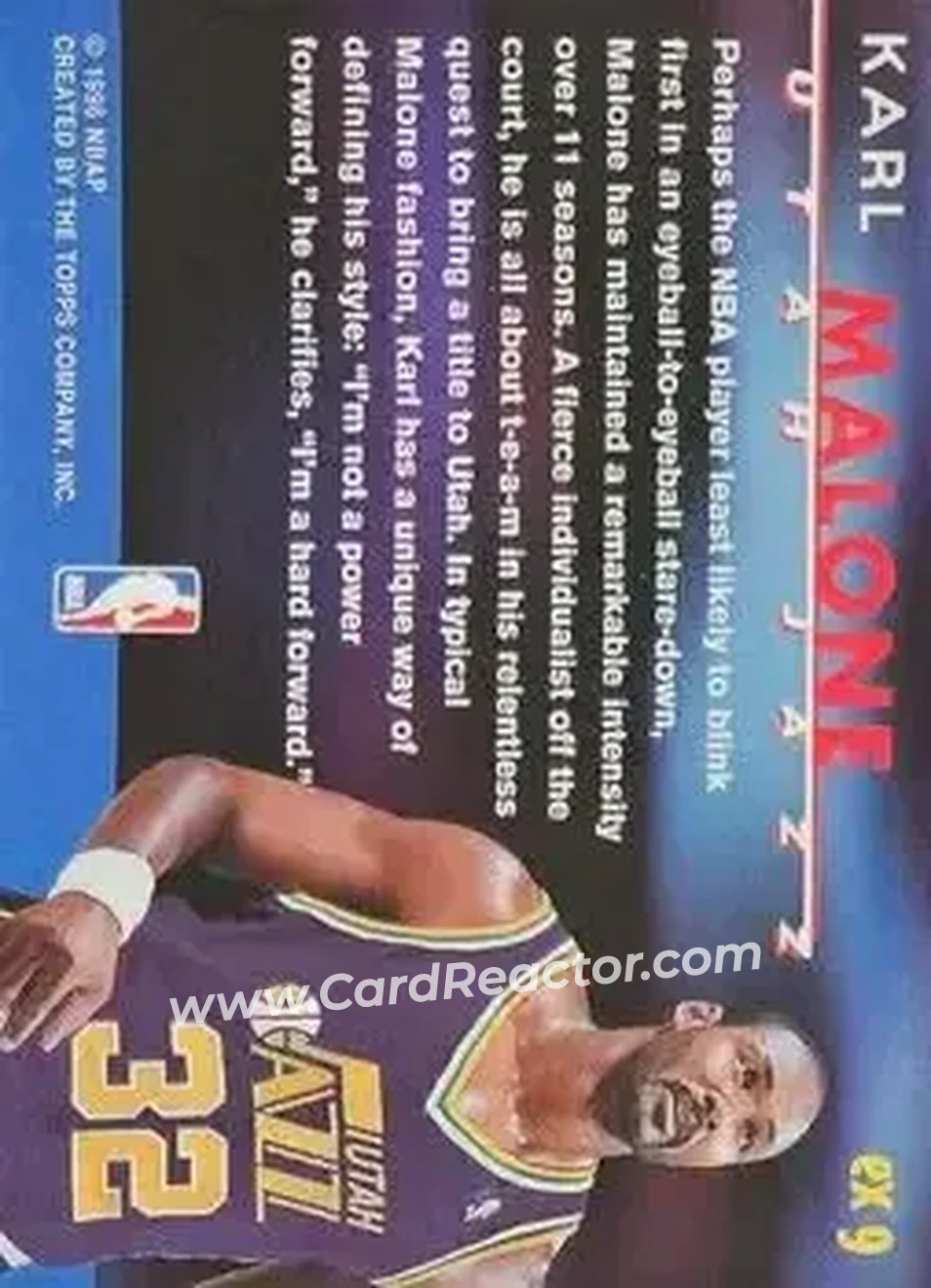 Back of Karl Malone