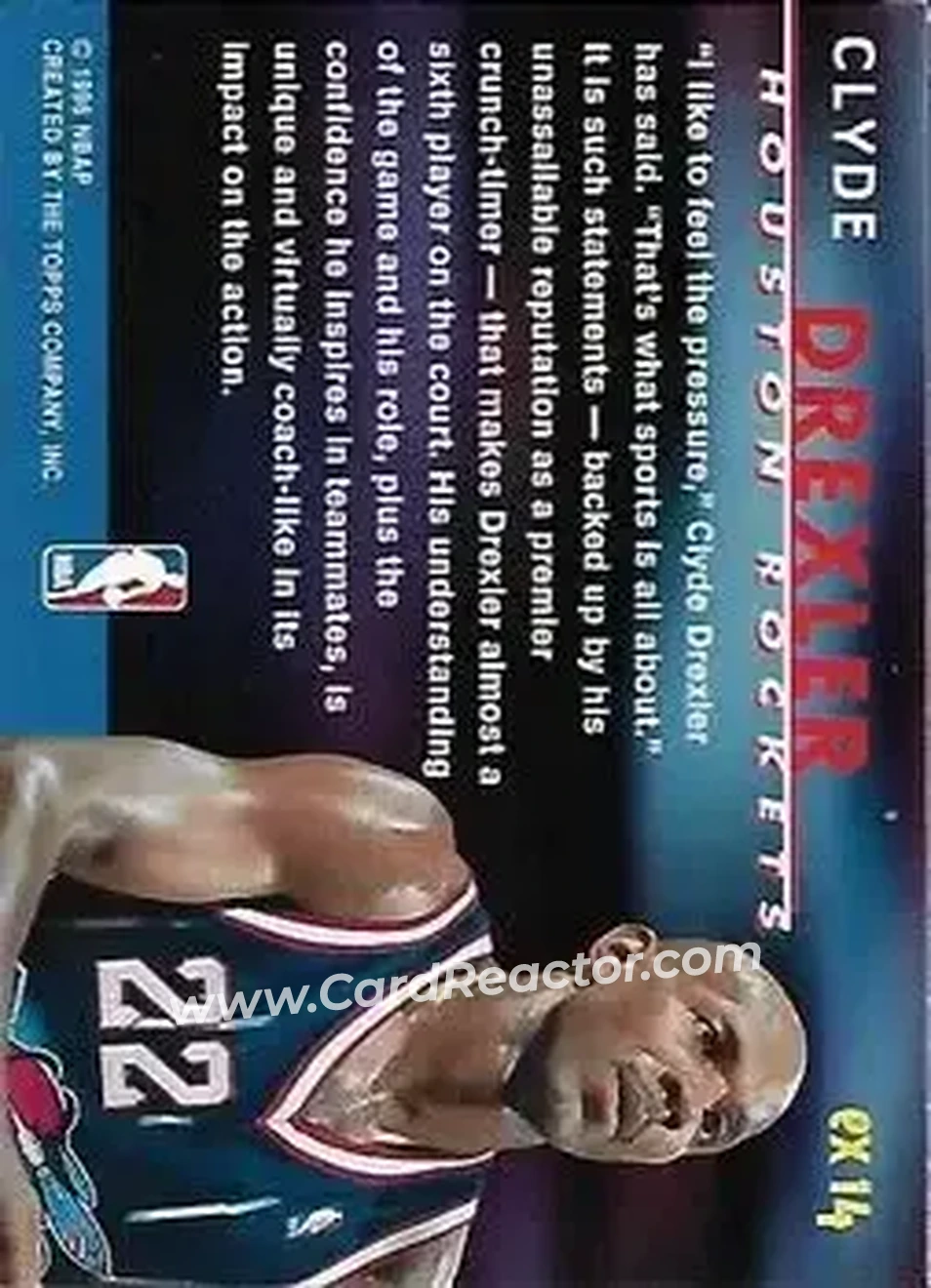 Back of Clyde Drexler