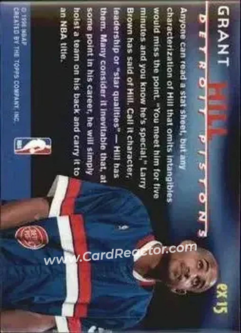 Back of Grant Hill