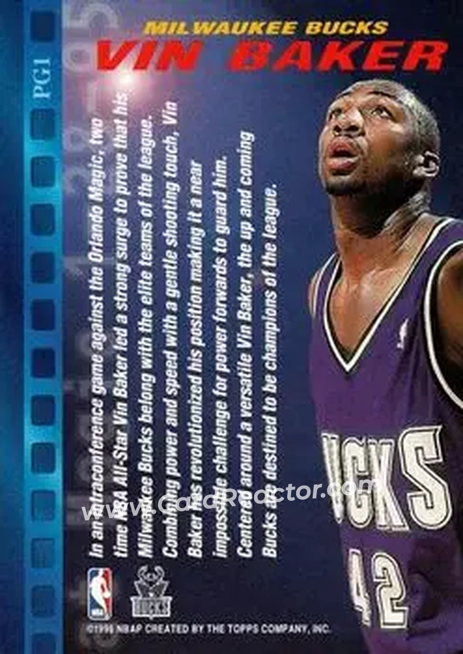 Back of Vin Baker