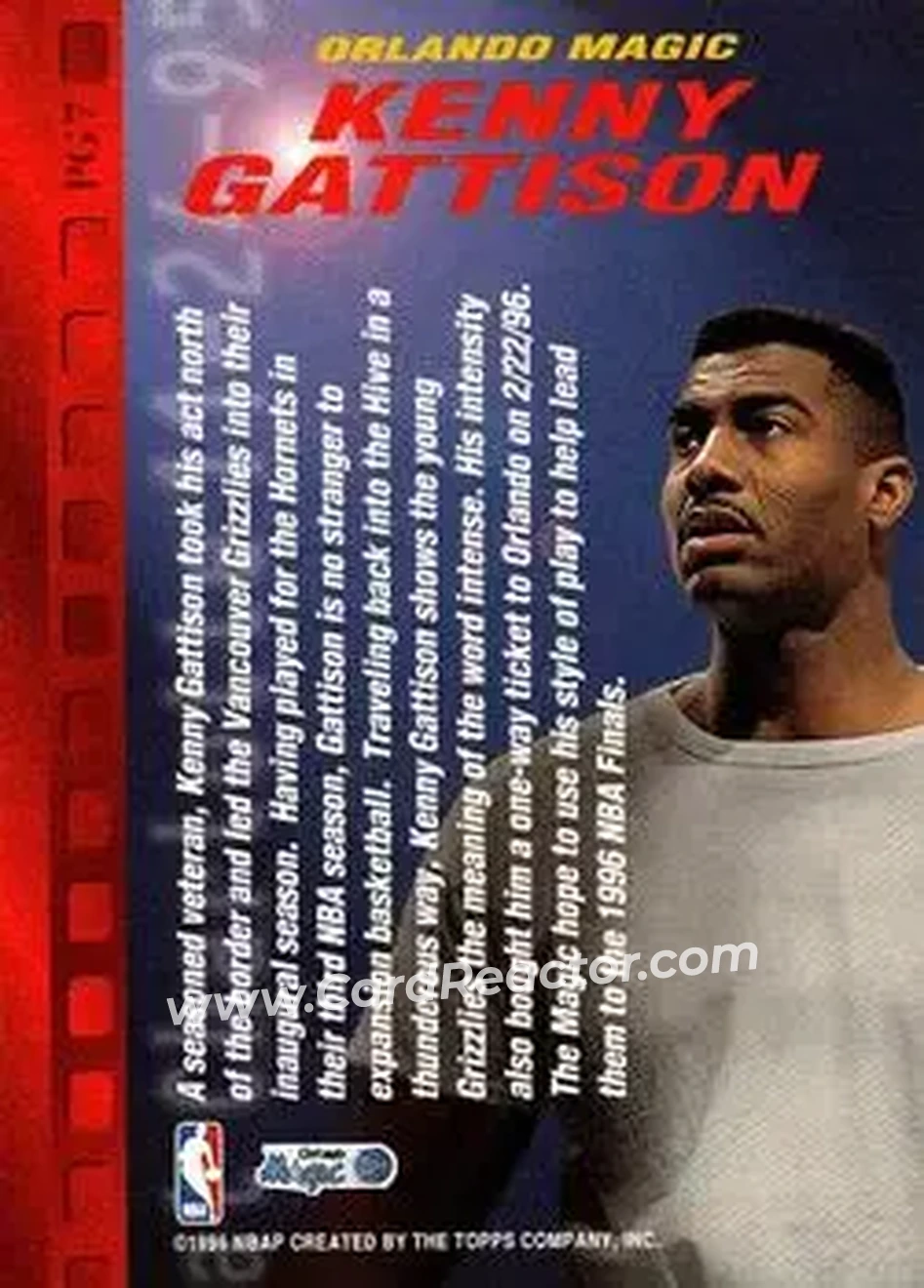 Back of Kenny Gattison